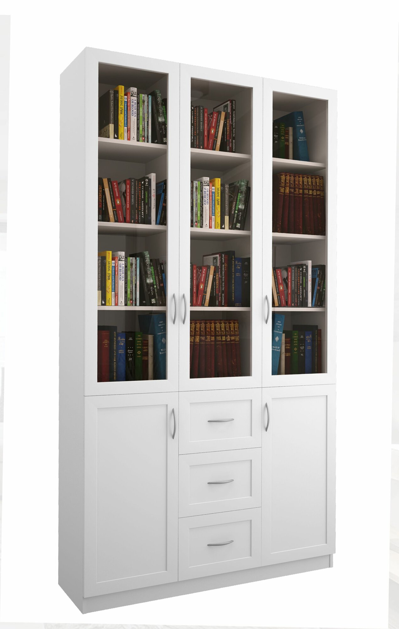 фото Книжный шкаф "Библиограф 3.6" 120х200х40 Белый