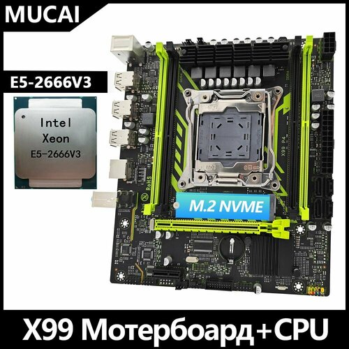 Главная панель MUCAI Intel X99-P4X1 LGA2011-3 E5-2666 V3 678900₽
