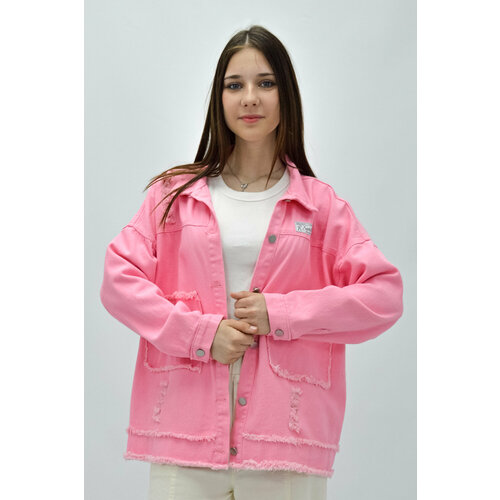 Джинсовая куртка Tango Plus, размер L, розовый, пыльная роза