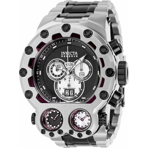 Наручные часы INVICTA Reserve 37549, серебряный, черный наручные часы invicta reserve 45652 черный серебряный