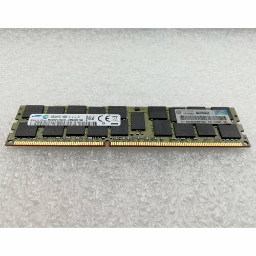 Оперативная память HP 708641-B21 16G 1866MHz DDR3 RDIMM серверная 715274-001 712383-081 708641-S21 Dual Rank x4 PC3-14900R CAS-13 17720₽