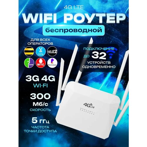 Wifi роутер 4G 5G С СИМ картой В комплекте! Работает С любым оператором В россии, крыму, белоруссии во всех диапазонах 3G/4G-LTE. домашний роутер wifi cpe 4g 5g wifi роутер точка доступа