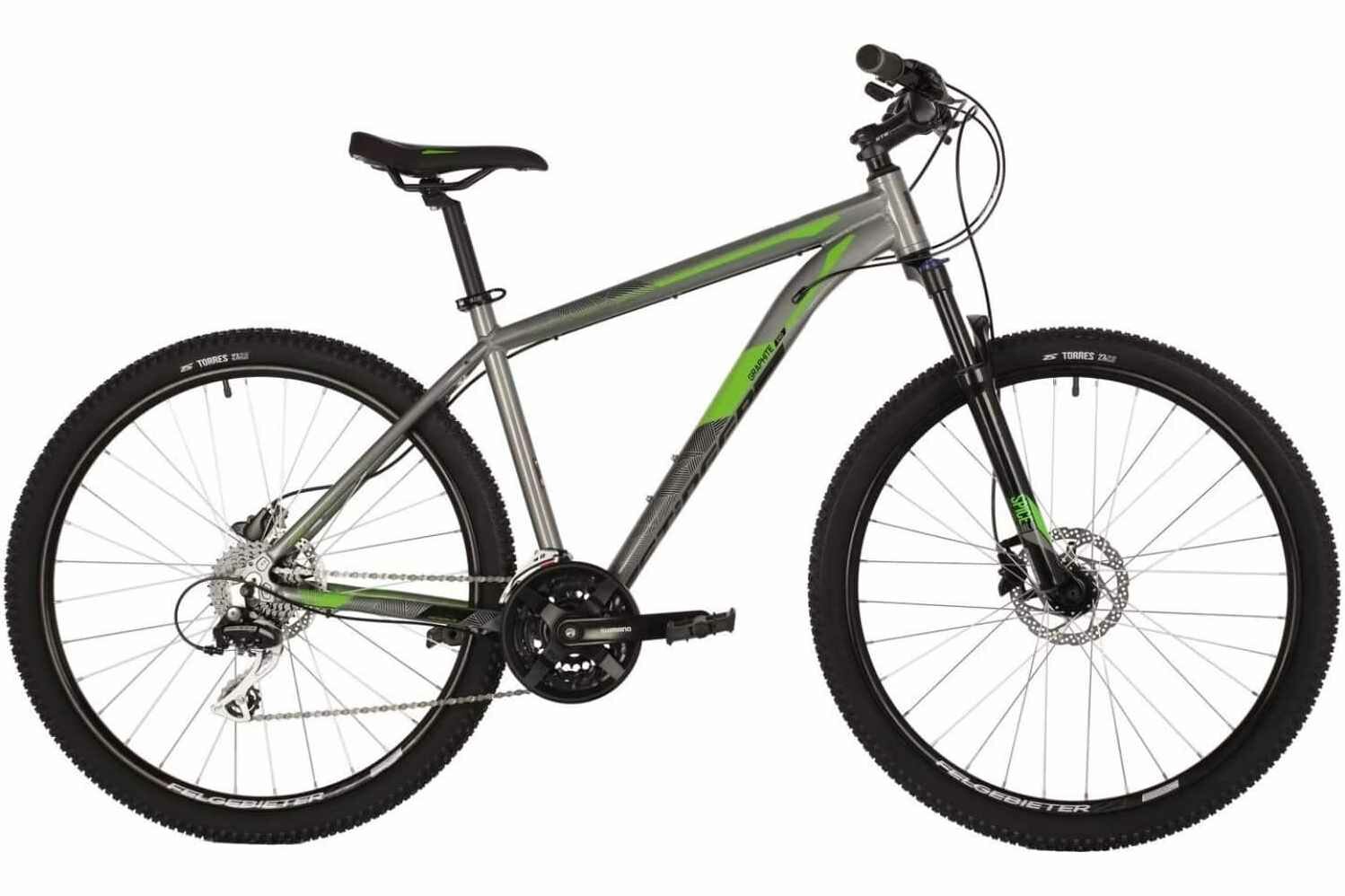 Велосипед STINGER GRAPHITE EVO 29 (2024) / размер: 20" / цвет: серый / скоростей: 16 / рама: Алюминий (Alloy)