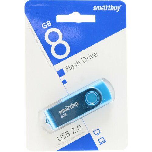 Флешка 8 ГБ USB Smartbuy Twist Blue