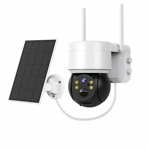 Водонепроницаемая ИК-камера видеонаблюдения, 2 МП, 4600 мА, 360 градусов 5 мп система видеонаблюдения наружная водонепроницаемая