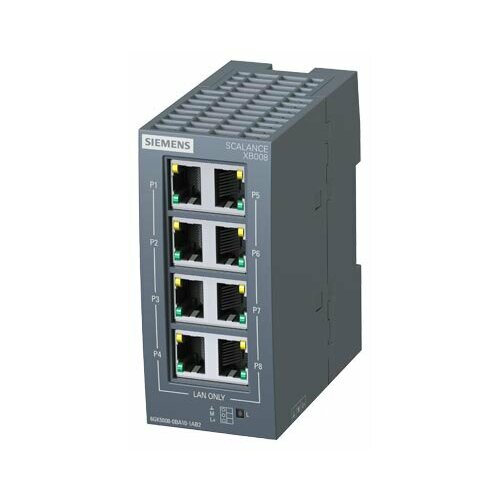 Промышленный неуправляемый коммутатор Industrial Ethernet SCALANCE XB008 6GK5008-0BA10-1AB2 Новый 100 Оригинал с завода не восстановленный 33569₽