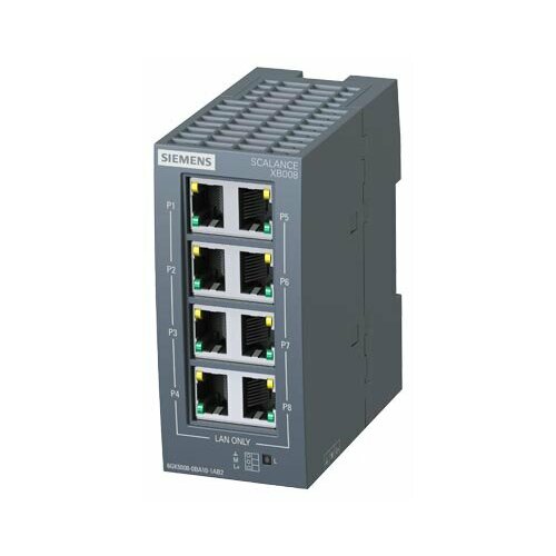 Промышленный неуправляемый коммутатор Industrial Ethernet SCALANCE XB008 6GK5008-0BA10-1AB2 Новый, 100% Оригинал с завода, не восстановленный