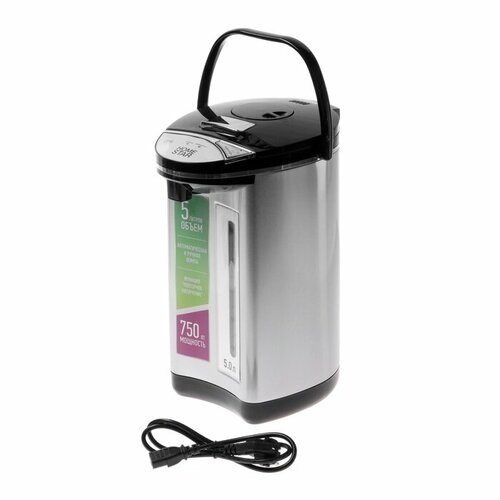 Термопот HomeStar HS-5006 750 Вт 5 л серебристо-чёрный 774800₽
