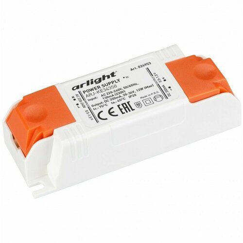 Arlight Блок питания ARJ-KE34350 (12W, 350mA) (IP20 Пластик, 5 лет) 024953 (10 шт.)