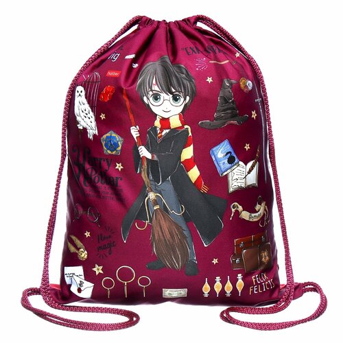 Мешок для обуви 420 х 330 мм Hatber Гарри Поттер бордовый NMn_13081 744₽