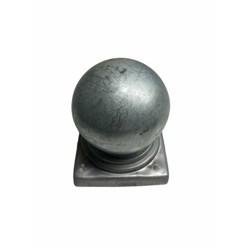 Наконечник шарообразный с квадратным основанием на столб 80х80 мм (4 шт.)