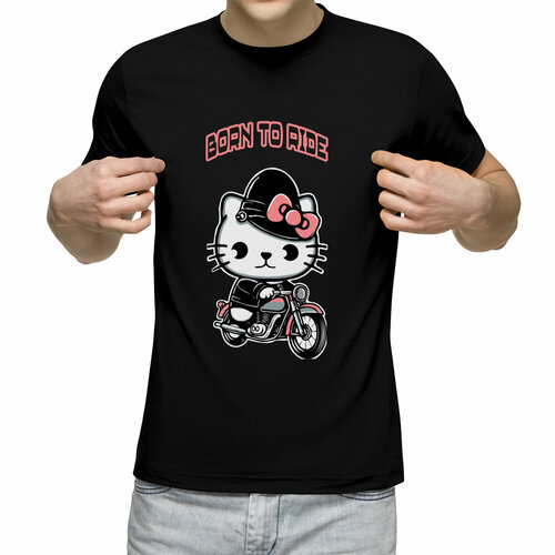 Футболка Us Basic, размер S, черный мужская футболка мото волк плуто комиксы мотоцикл байк 2xl серый меланж
