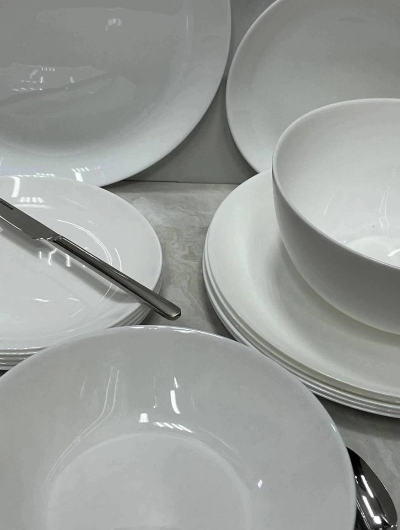 фото Столовый сервиз Дивали белая