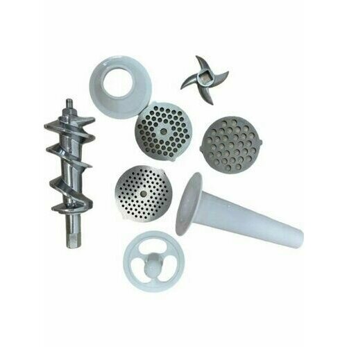 Профессиональная мясорубка с насадками электрическая мощностью 2500Вт Серебристый 670000₽