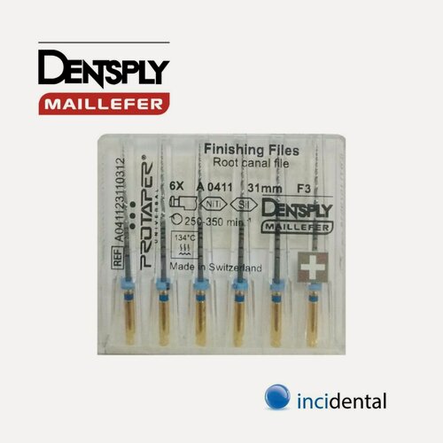 Изображение товара Протейперы Универсал машин-формир (6шт) ProTaper Дентсплай Майлифер (Dentsply Maillefer)в наборе (25 мм F3 (6 шт/уп) Синий) для лучшей обработки корневого канала.