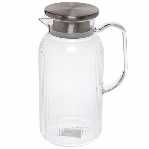 Кувшин пластиковый 1800мл Хай-Тек с металлической крышкой 1306₽