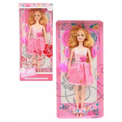 Кукла Grace 29 см 3 аксессуара в розовом платье 1036-KR3 585₽