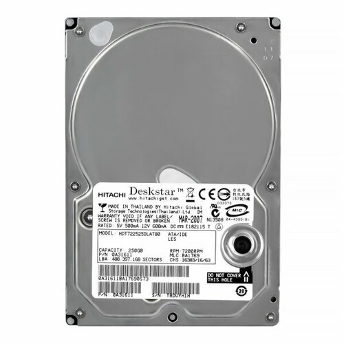 Жесткий диск Hitachi HDT722525DLAT80 250Gb 7200 IDE 3.5