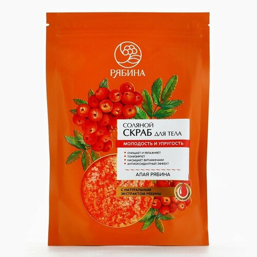 Скраб для тела соляной с экстрактом рябины 250 г рябина 795₽