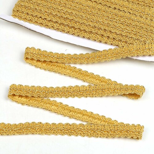 Тесьма отделочная металлизированная шир20 мм цв золото 137 метров 749₽