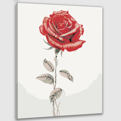 Картина по номерам 50х40 Розы в дар