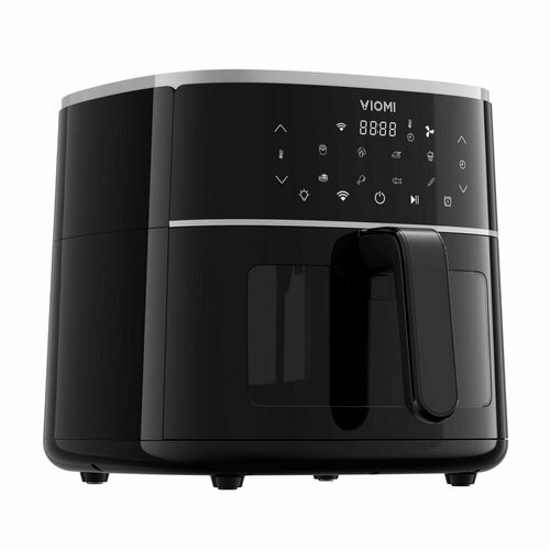 Аэрогриль Viomi Smart air fryer Pro 6L Black 4 5lmultifunction air fryer without oil free health fryer cooker smart touch lcd deep airfryer pizza fryer for french fries 220v