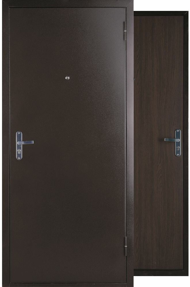 Входная дверь металлическая Стройсиб -1 Венге 960 2050 левая