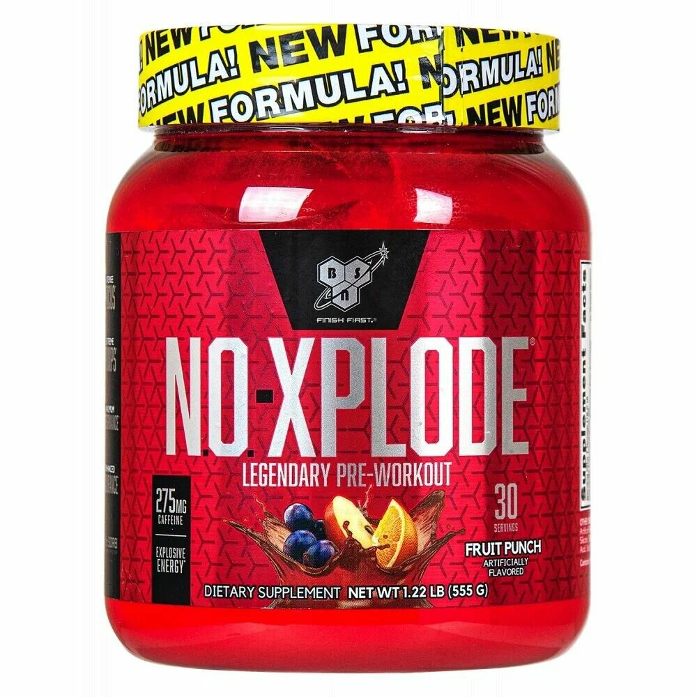 Перед тренировкой BSN N. O.-Xplode New Formula 3.3 555г Фруктовый пунш