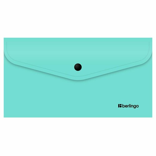 Папка-конверт на кнопке Berlingo Instinct С6, 200мкм, мятный (24 шт)