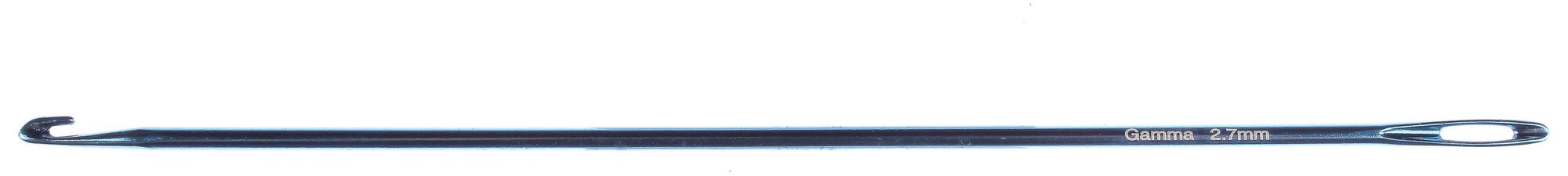 Крючок GAMMA для нукинга, металлический, голубой, d2,7мм, 16,5см, 1шт