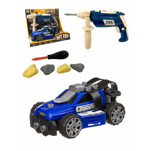 Конструктор Полицейская машина с шуруповертом 9908