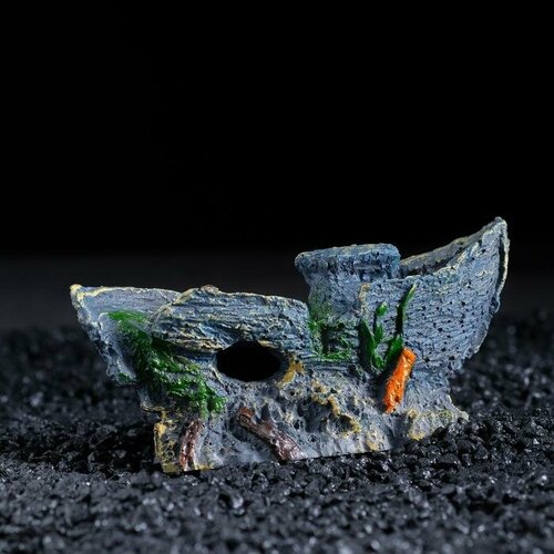 Декор для аквариума Маленькая лодка 13 х 55 х 55 см 540₽