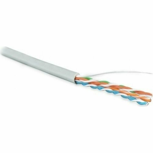 кабель витая пара u utp кат 5e 4х2х24awg solid pvc uutp4 c5e s24 in pvc gy 305 сер м hyperline 41903 Hyperline Кабель витая пара UUTP4-C5E-S24-IN-PVC-GY 305м 41903