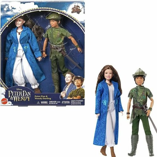 Набор кукол Питер Пэн и Венди - Mattel Unveils Disneys Peter Pan & Wendy Collection сумка рюкзак питер пэн и венди peter pan