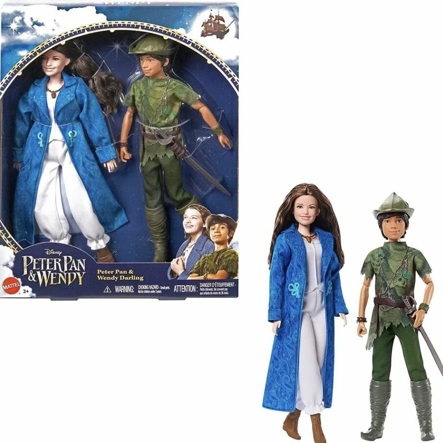 Набор кукол Питер Пэн и Венди - Mattel Unveils Disneys Peter Pan & Wendy Collection