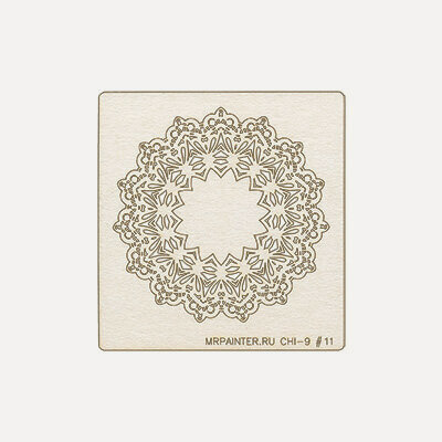 Изображение товара Mr.Painter CHI-9-PT13 Чипборд 9,5 × 10 см 011 Салфетка №1 декоративный элемент творчества