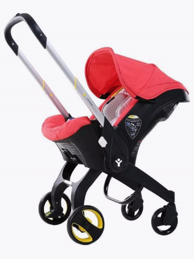 Коляска - автолюлька (до 13 кг) stroller 4 in1, розовая