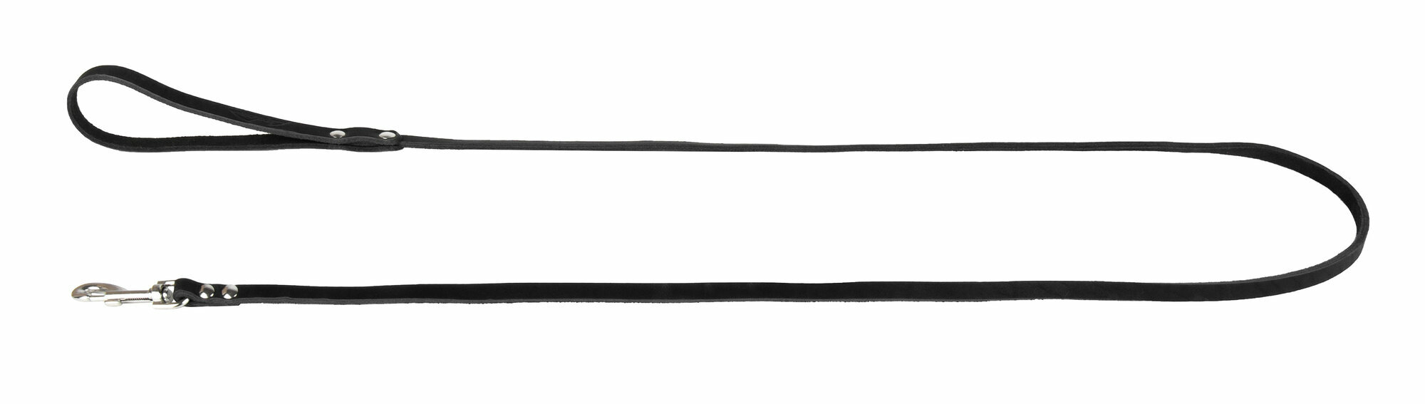 Поводок аркон кожаный 1.4м х 8мм однослойный, цвет черный