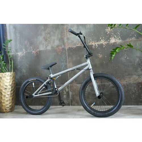 Велосипед BMX Richiesto 20" Рама 20.5" Трюковый Подростковый детский Унисекс, серебристый