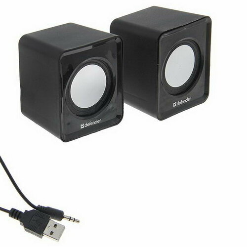 Компьютерные колонки 20 SPK-22 2х25Вт USB черные 60900₽