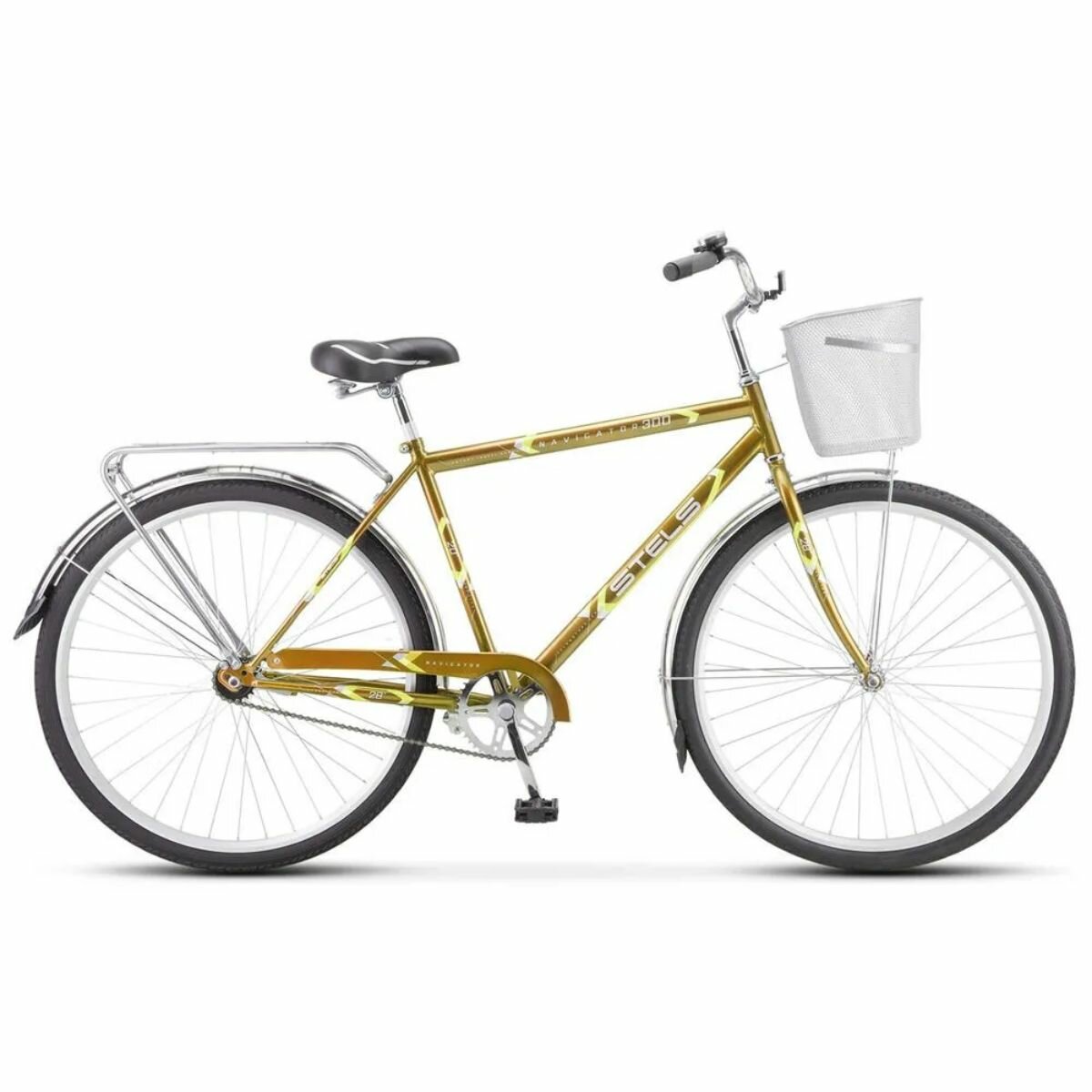 Велосипед для города и туризма STELS Navigator 300 Gent 28 Z010, 20" светло-коричневый