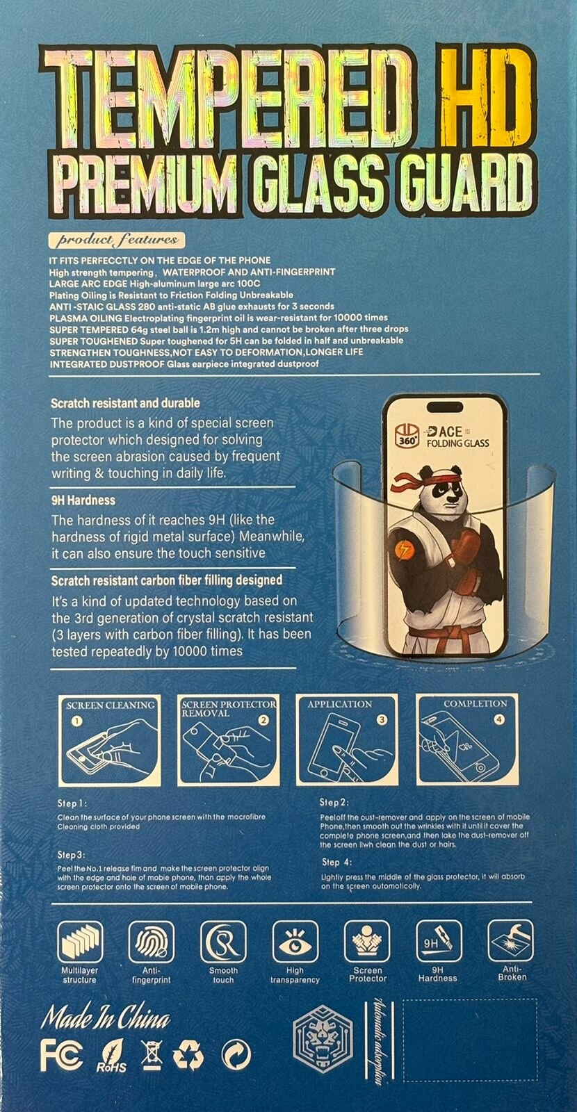 Защитное стекло iPhone 15 Pro MAX Премиум HD закаленное стекло — фото 1