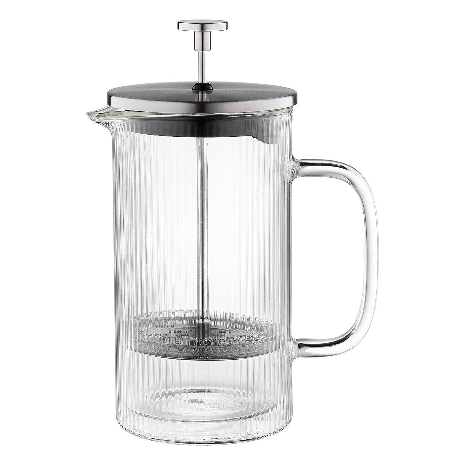 Чайник заварочный с прессом Soft Ripples 1 л стеклянный френч-пресс для чая и кофе Liberty Jones LJ0000277