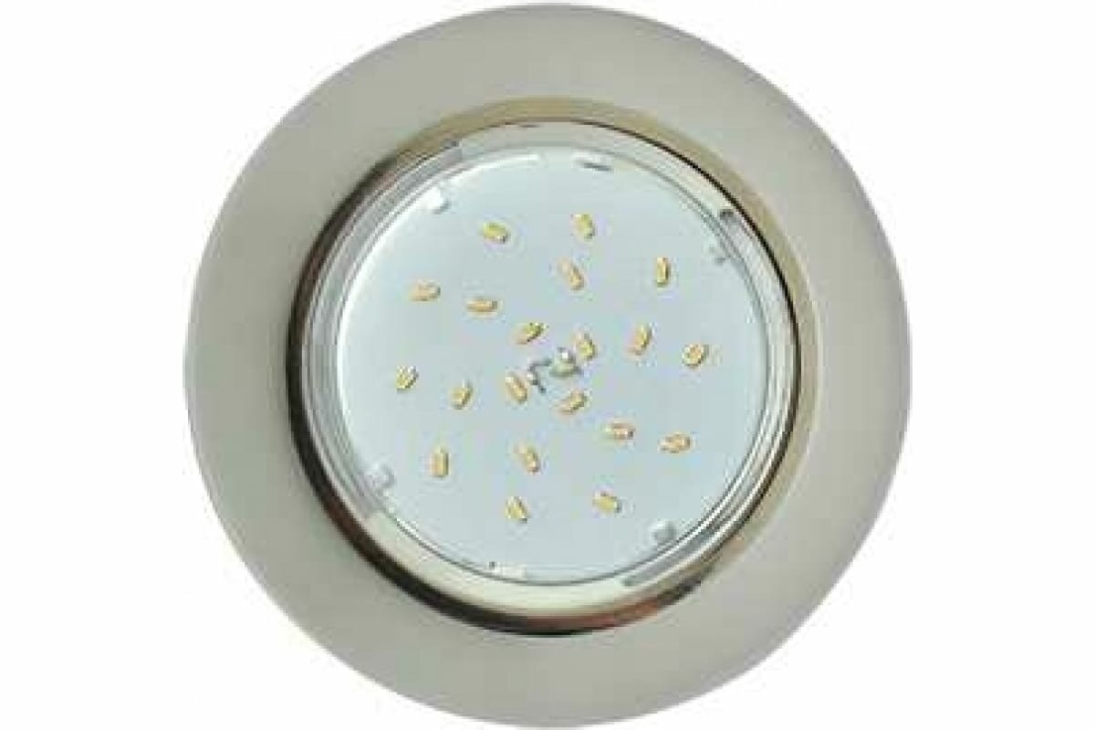 фото Ecola GX53 H4 5310 светильник Стекло Круг хром-матовый 38x126 FL53RNECH (арт. 673284)