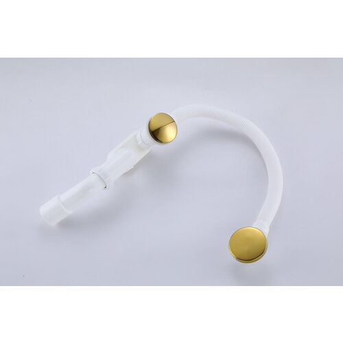 Слив-перелив автоматический для ванны и душа BesserKraft (латунь, золото)