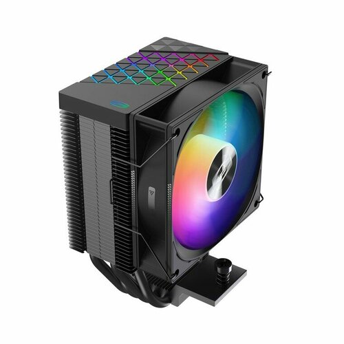 фото Pccooler вентиляторы r400 argb bk s115x 1200 1700 am4 am5 tdp 180w, 90mm argb fan, 4 тепловые трубки 6мм, 650-2200rpm, 28,3dba