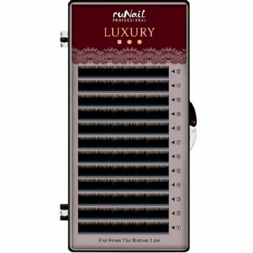 Ресницы для наращивания Luxury ruNail Professional 007 мм 12 изгиб С 12 линий 499₽