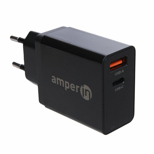 Зарядное устройство Amperin YDS-TC045-011 USB-A - USB-C 45W Black 101806 1272₽