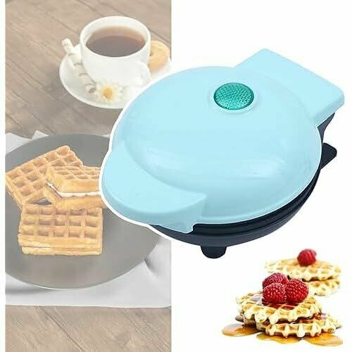 Вафельница Вафельница Маленькая вафельница с антипригарным покрытием Мини-вафельница Маленькая вафельница классическая для семейных вечеринок Пасхи или Рождества Симпатичный компактный дизайн 923800₽