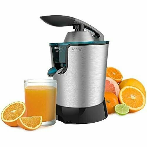 Соковыжималка Cecotec EssentialVita PowerFresh 600 из нержавеющей стали 600 Вт фильтр из нержавеющей стали 2 съемных конуса корпус из нержавеющей стали PowerAdjust 600 Black класс энергопотребления A 1964600₽